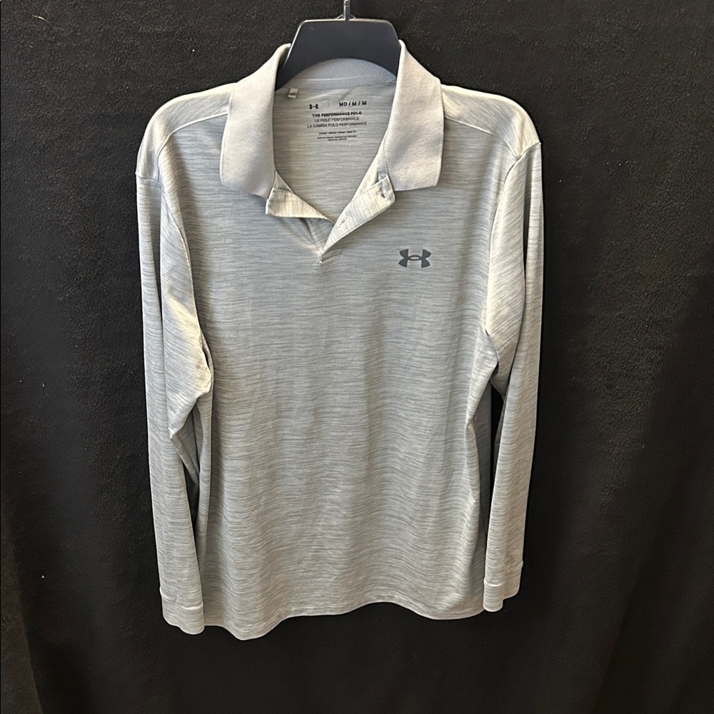 Under Armour Men's Light Gray Polo Shirt